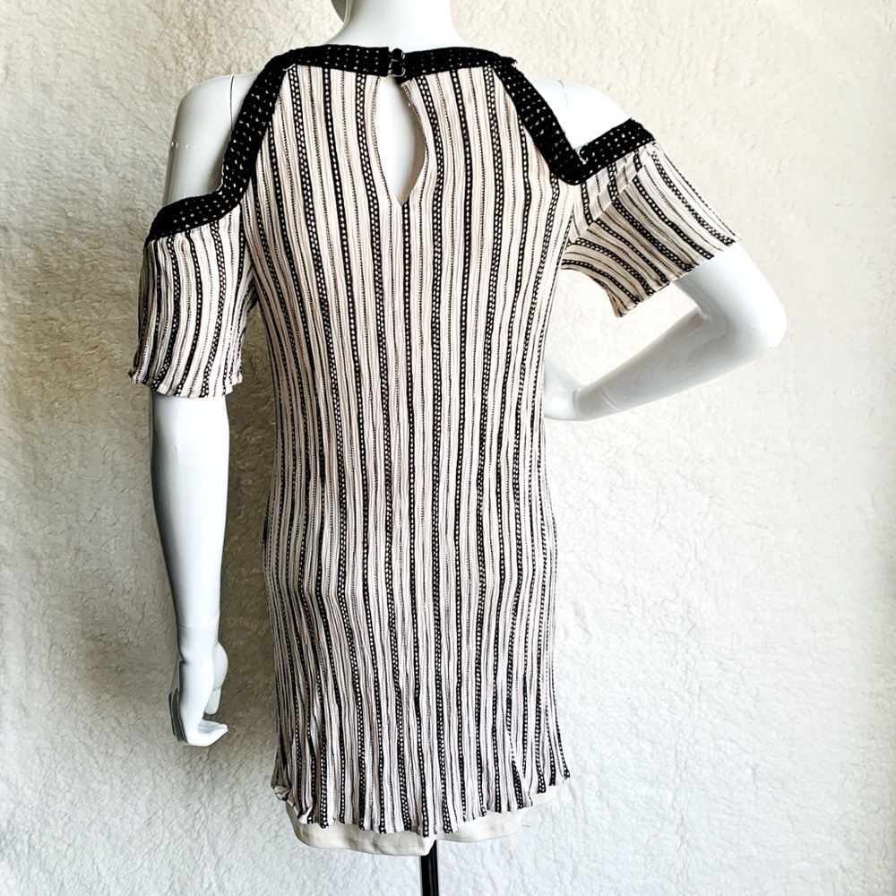 Charlotte Russe Small Dress Cream Cold Shoulder - Picture 3 of 6